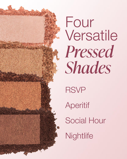 Mineral Fusion Soiree Eyeshadow Palette | Vegan Eye Makeup with Matte, Satin, and Shimmer Finishes