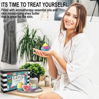 Mineral Me California Bath Bombs for Girls – 6 Organic Gift Set