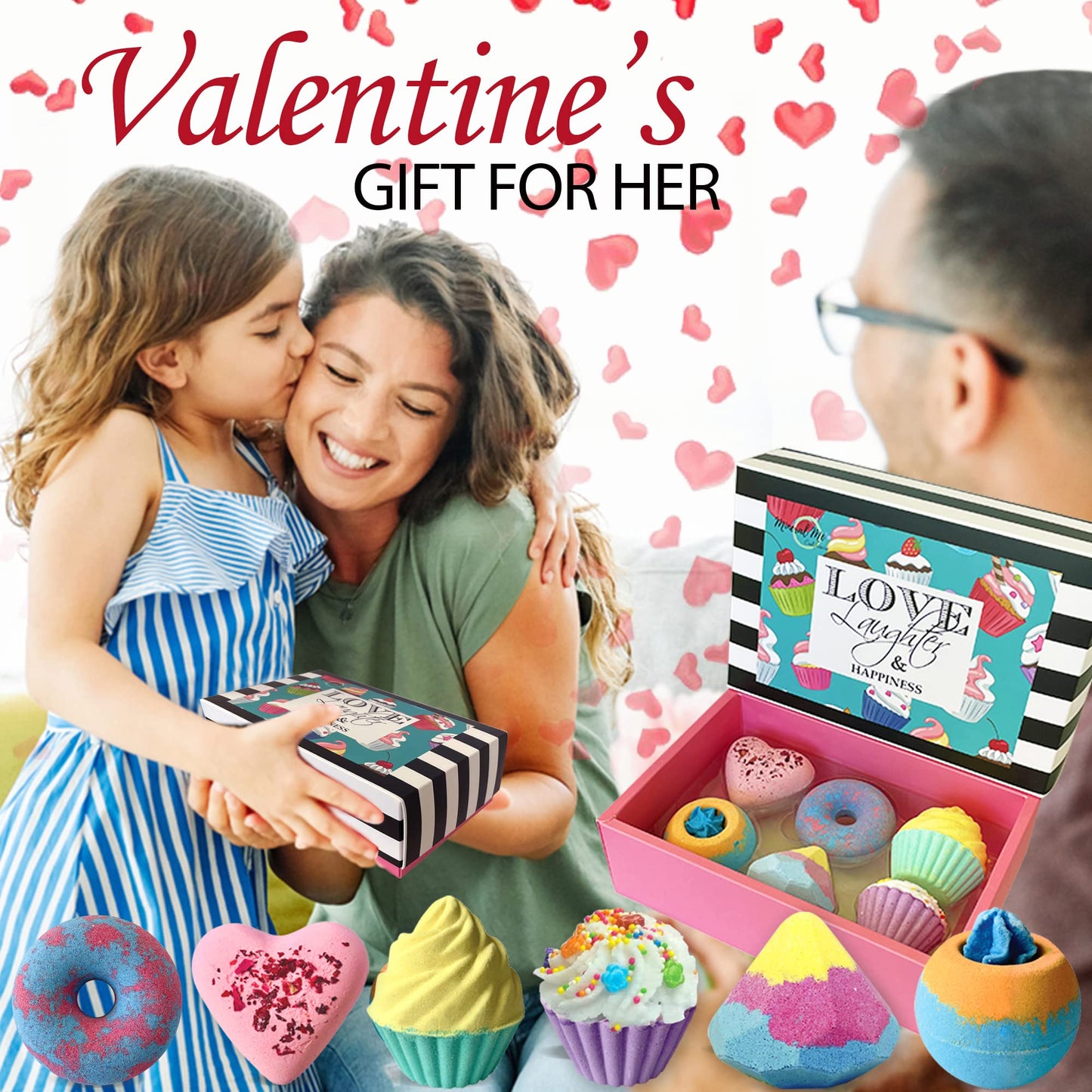 Mineral Me California Bath Bombs for Girls – 6 Organic Gift Set