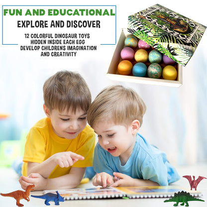 Mineral Me California | 12 Dinosaur Bath Bombs with Toys – Organic Kids Bubble Bath Fizzies