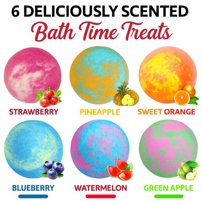 Mineral Me California Unicorn Bath Bombs for Kids — Jewelry Inside, Organic, Skin-Moisturizing Bubble Bath Gift for Girls
