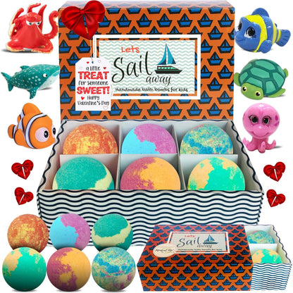 Mineral Me California Kid Bath Bombs with Toys Inside — Organic & Gentle