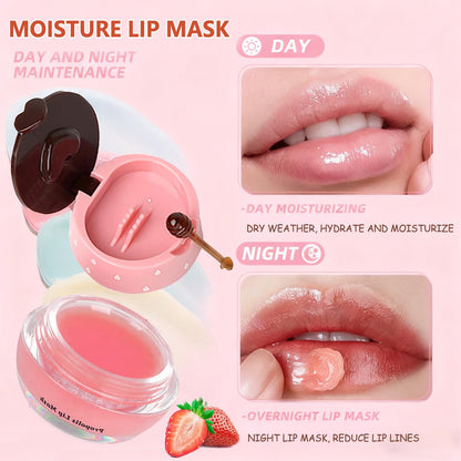 Miniling 6-Piece Bee Lip Balm Mask Honey Pot | Hydrating Sleep Lip Masks