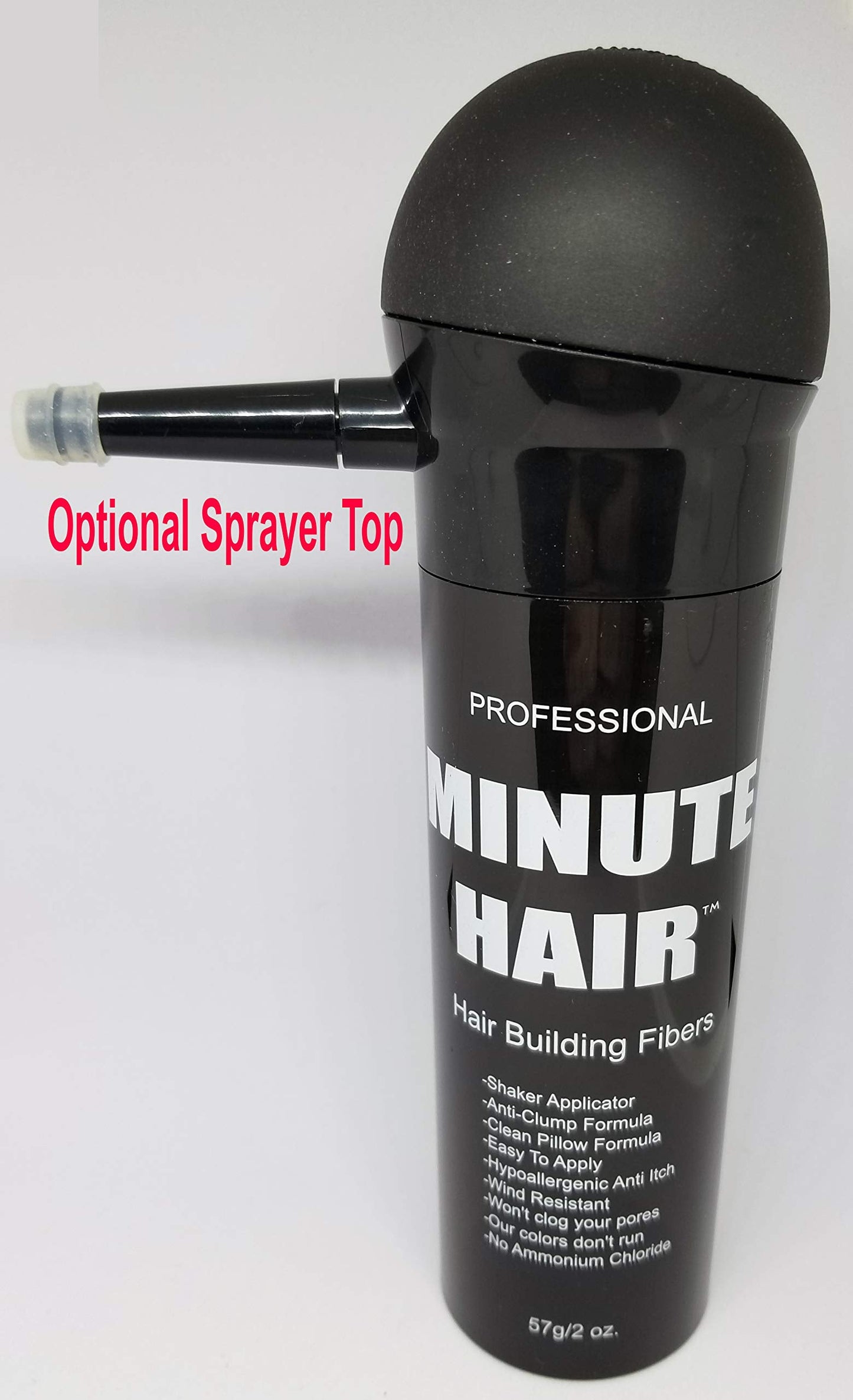 Minute Hair Biggie Sized 57g Dark Brown Hair Fibers – Refillable Bottle