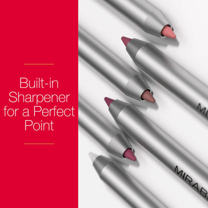 Mirabella Line and Define Lip Definer – Retractable Lip Pencil with Built-In Sharpener (Bratty)