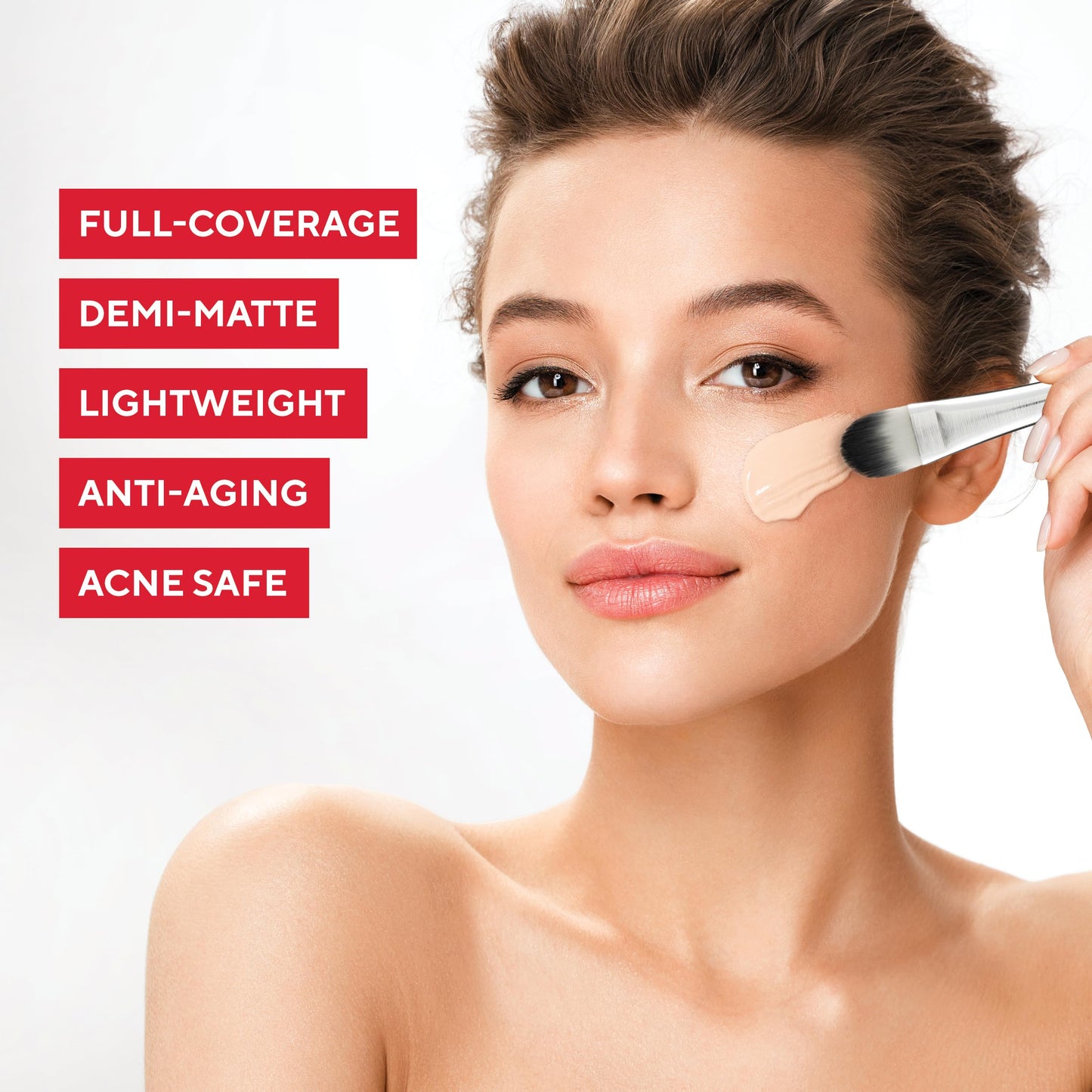 Mirabella Invincible HD Foundation Ivory I30 – Hydrating Full-Coverage for All Skin Types
