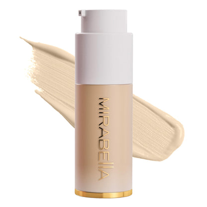 Mirabella Invincible HD Foundation Ivory I30 – Hydrating Full-Coverage for All Skin Types