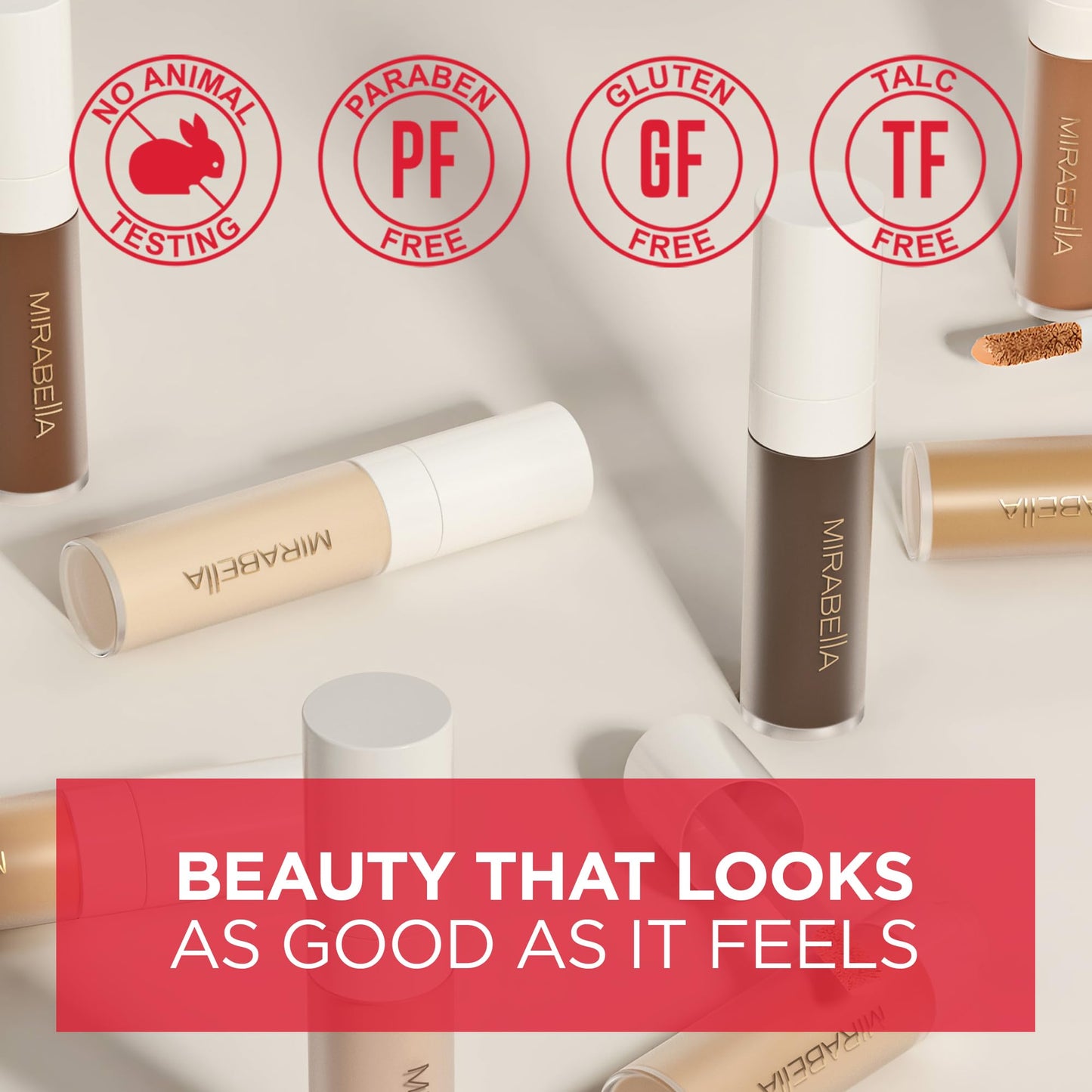 Mirabella Invincible For All Perfecting Under Eye Concealer – Full Coverage Hydrating Concealer Light L110