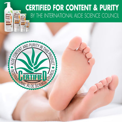 Miracle Foot Repair Cream — 60% Ultra Aloe (8 oz & 1 oz)
