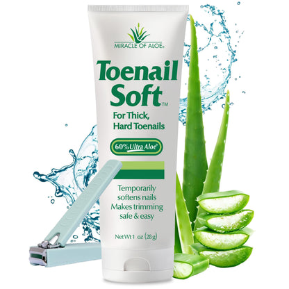 Miracle of Aloe Toenail Softener Cream – Fast-Acting, Non-Greasy, Safe for All Ages