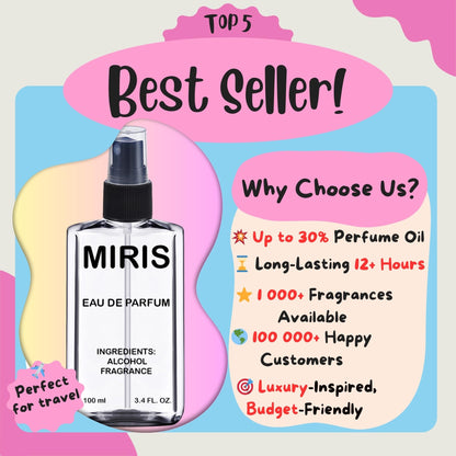MIRIS No. 10494 Mango Peach Unisex Eau de Parfum 100 ml | Long-Lasting Fruity Scent
