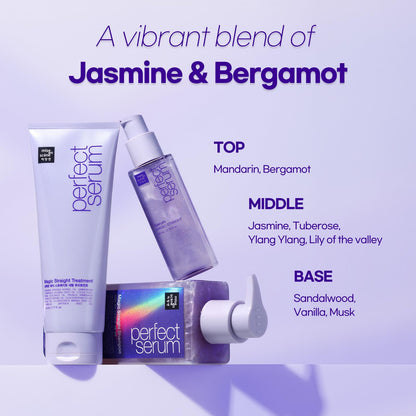 Mise En Scene Perfect Serum Magic Straight – Hair Taming Oil, Heat Protectant, Humidity Shield | Coconut Oil, Bergamot | 2.7 Fl Oz