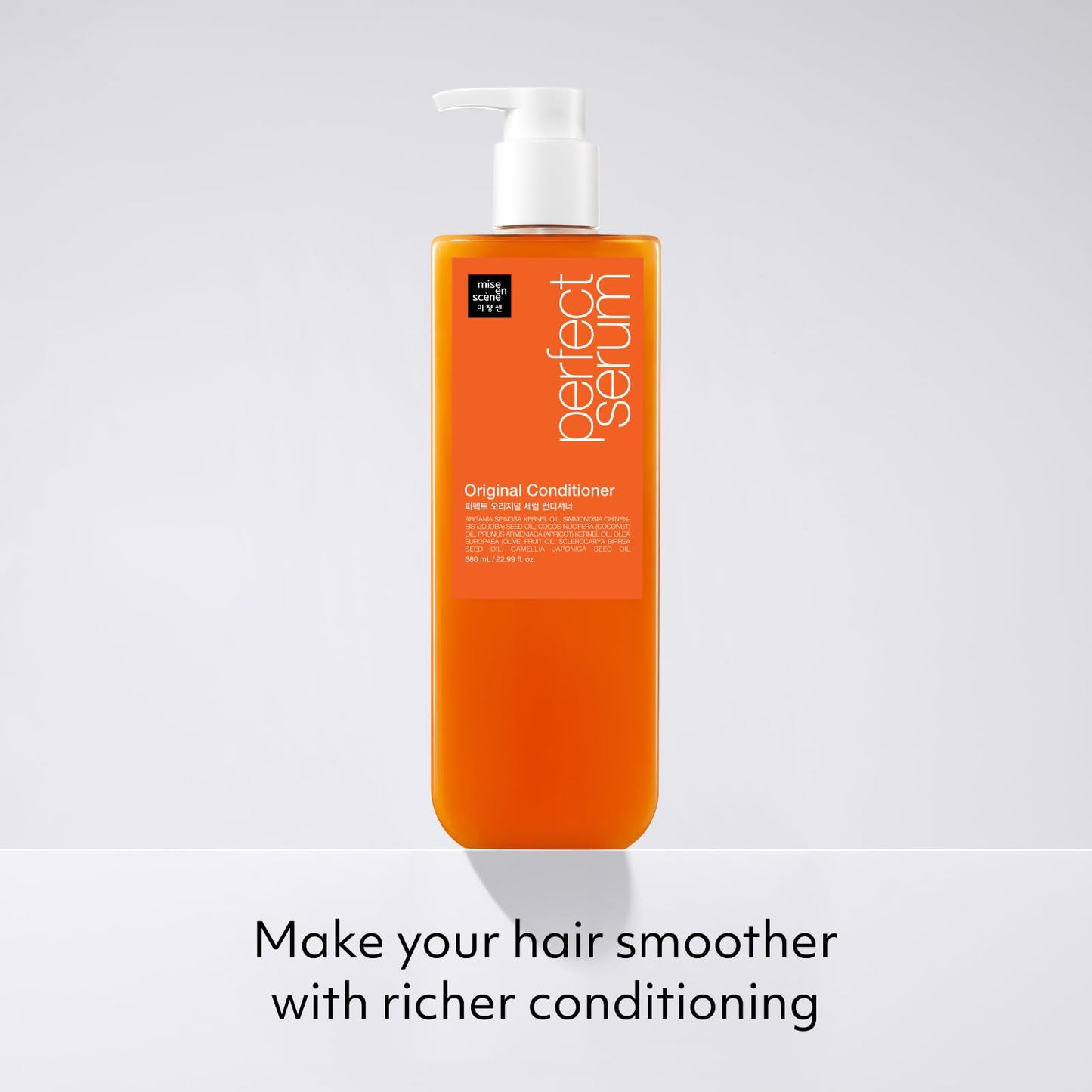 Mise En Scene Perfect Serum Original Conditioner for Damaged Hair – Argan Oil & Jojoba, 22.99 fl oz
