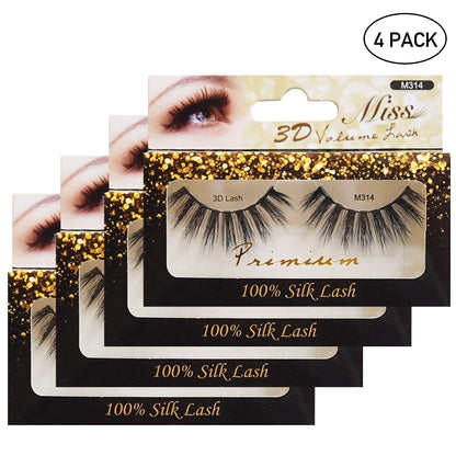 Miss Lashes 3D Volume Tapered False Eyelash Extension - 4 Pack