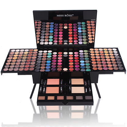 Miss Rose 190 Colors Cosmetic Make up Piano Box Set – All-in-1 Makeup Gift Set (Color A)