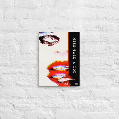 Miss Talk A Lot - Canvas Print
