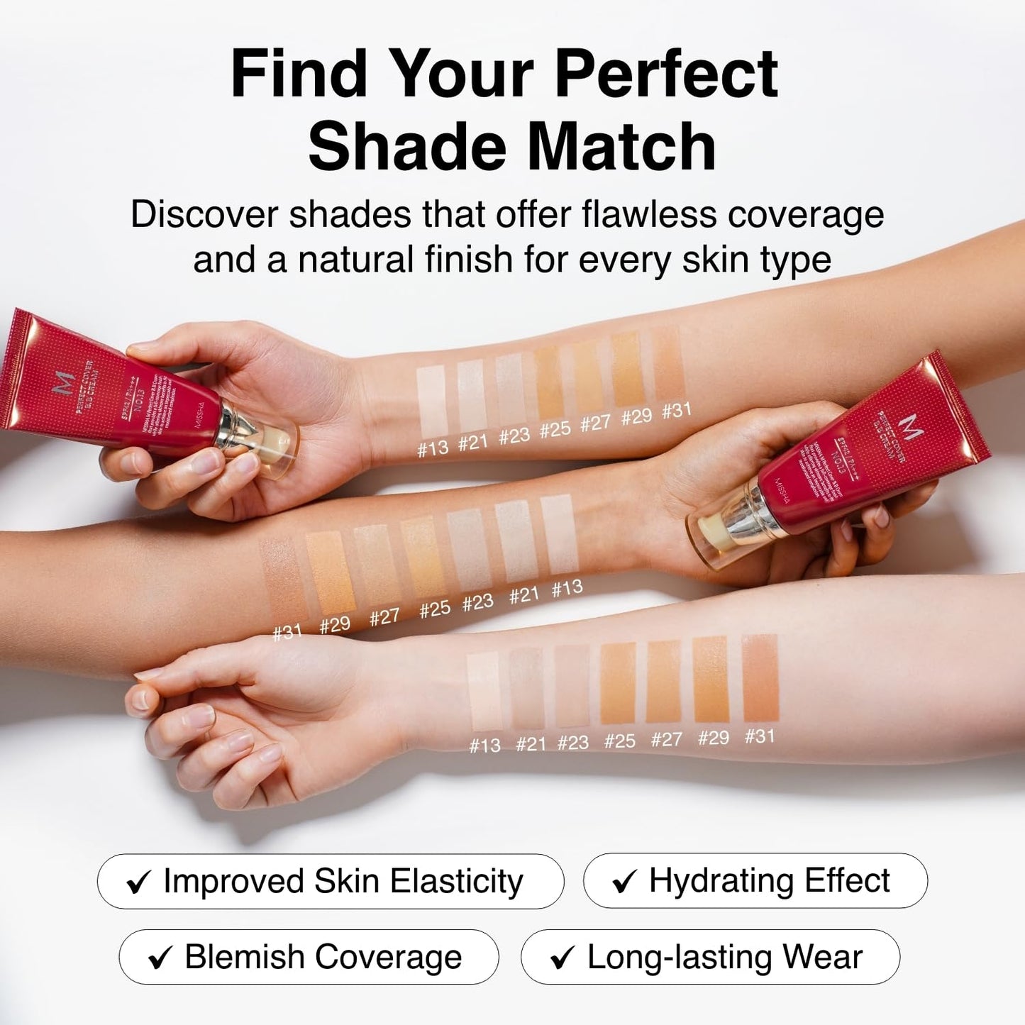 MISSHA M Perfect Cover BB Cream No.23 Natural Beige Dual Pack – Light/Medium, Cool/Neutral SPF 42 PA+++