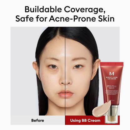 MISSHA M Perfect Cover BB Cream No.23 Natural Beige Dual Pack – Light/Medium, Cool/Neutral SPF 42 PA+++