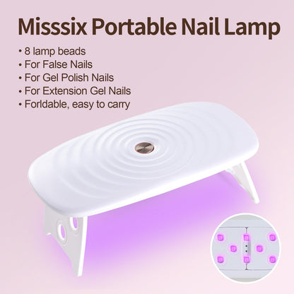 Misssix Extra Short Almond Gel Nail Tips Kit — 360Pcs, 12 Sizes, 9-in-1 Glue & Mini UV Lamp