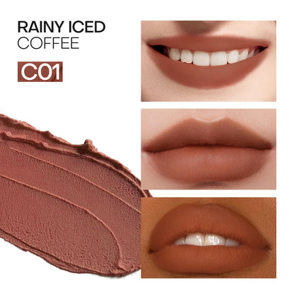 Mistine Lipstick Thai Latte – Sheer Creamy Rouge, Velvet Matte Finish (3.5g)