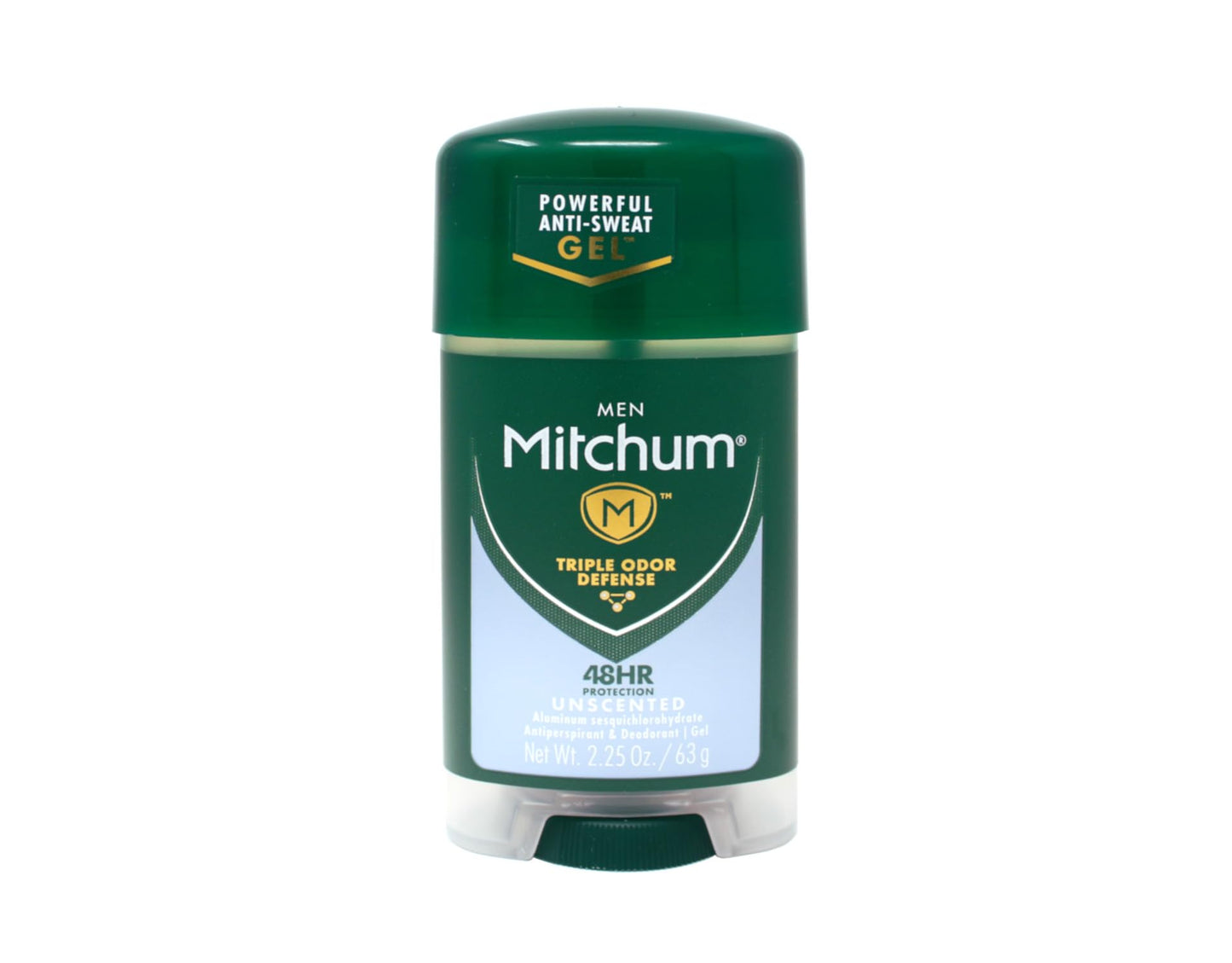 Mitchum Clear Gel Unscented Anti-Perspirant & Deodorant for Men - 2.25 oz (3 Pack)