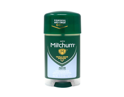 Mitchum Clear Gel Unscented Anti-Perspirant & Deodorant for Men - 2.25 oz (3 Pack)