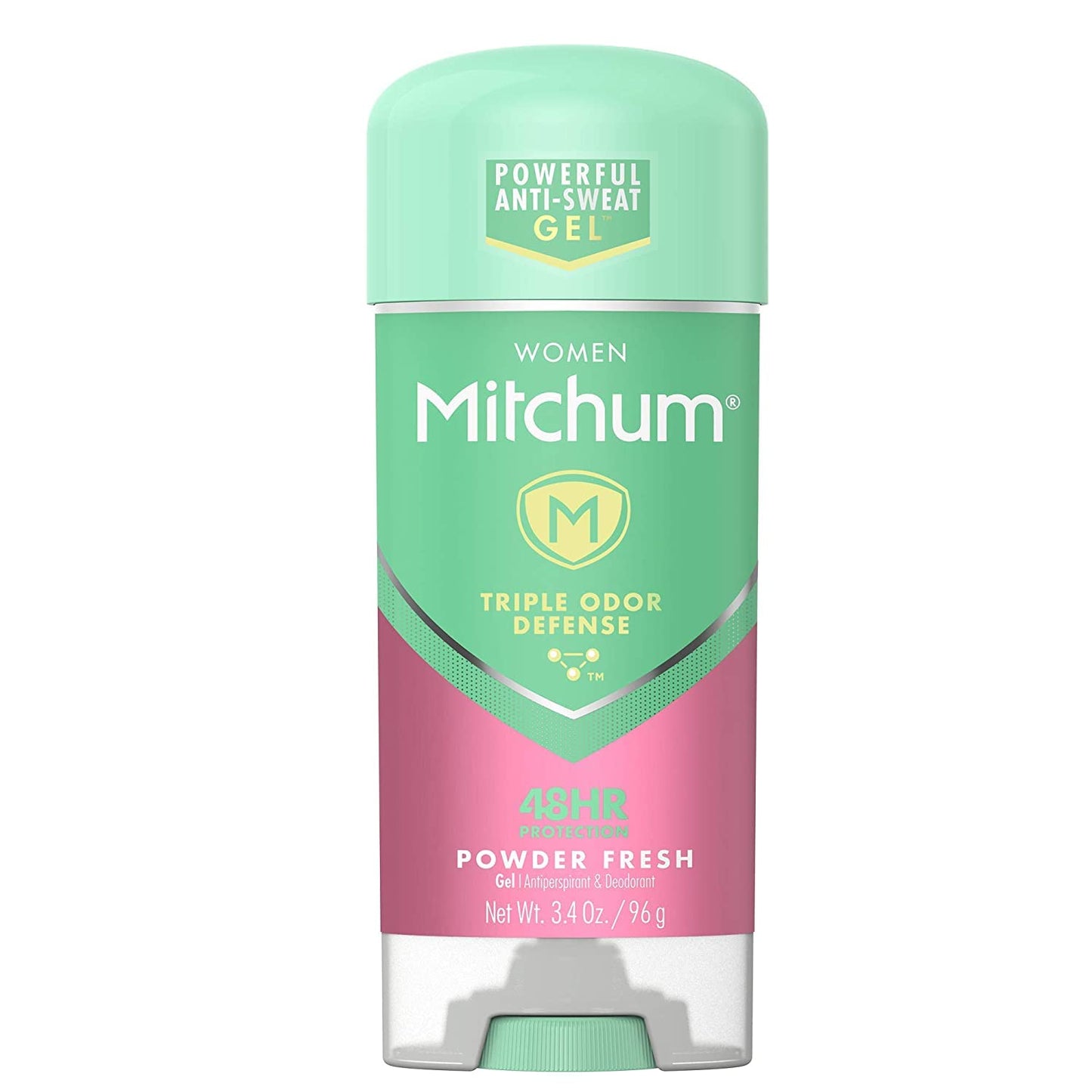 Mitchum For Women Clear Gel Anti-Perspirant Deodorant – Powder Fresh, 3.40 oz, Pack of 3