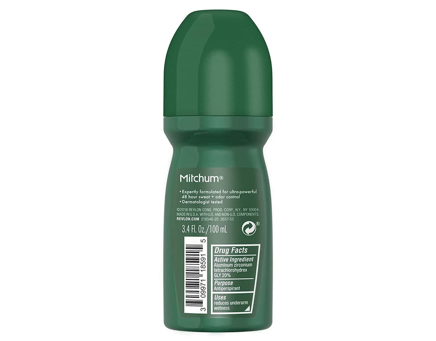 Mitchum Invisible Unscented Roll-On Anti-Perspirant & Deodorant — Pack of 3