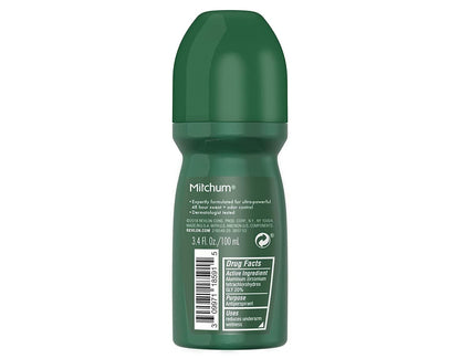 Mitchum Invisible Unscented Roll-On Anti-Perspirant & Deodorant — Pack of 3
