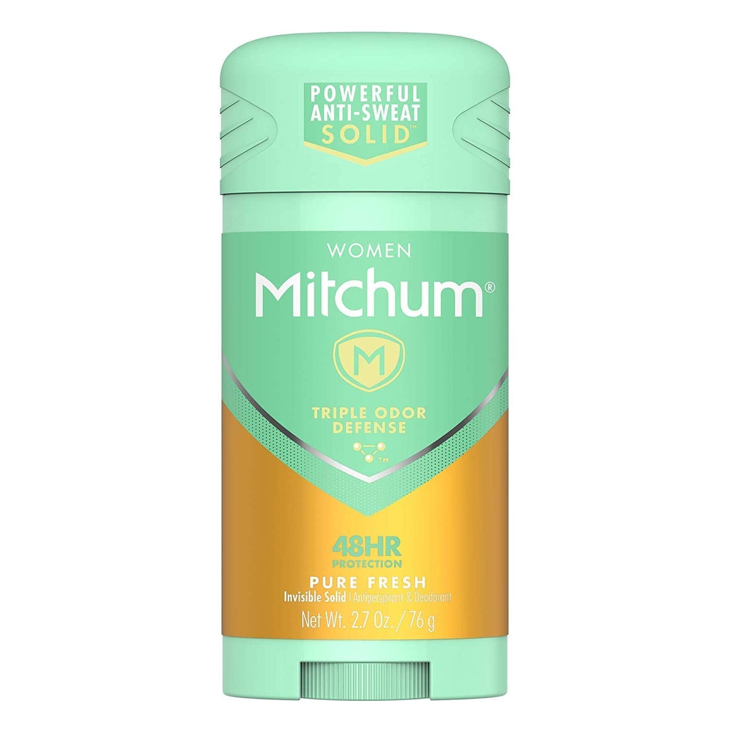 Mitchum Women Triple Odor Defense Invisible Solid Deodorant – Pure Fresh, 48HR, 5 Pack
