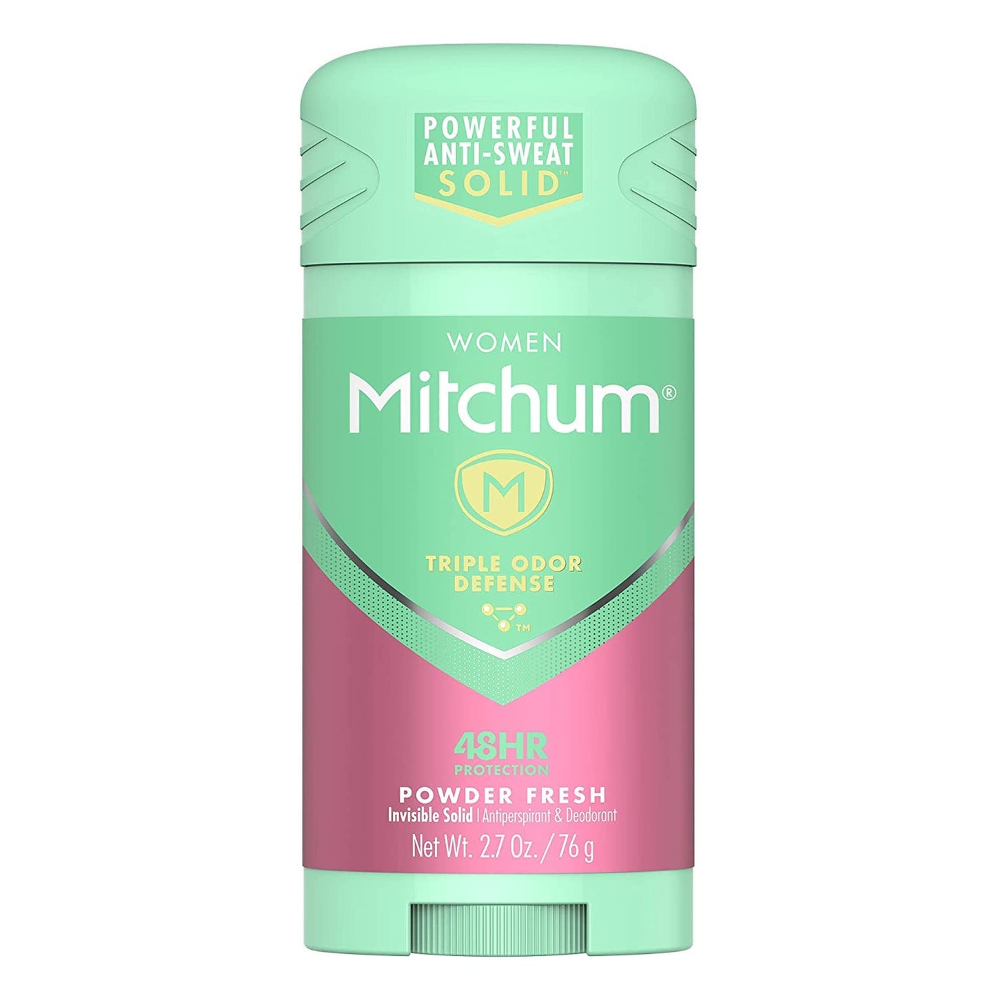 Mitchum For Women Triple Odor Defense Invisible Solid Antiperspirant – Pack of 2