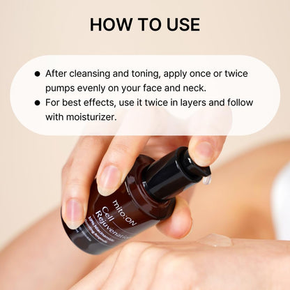 Mito-on Cell Rejuvenation Serum – 30ml | Niacinamide 10% + Centella & EGF | Anti-Aging by mito:ON