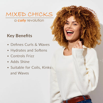 Mixed Chicks Coil, Kink & Curl Styling Cream — 12 Fl Oz | Flexible Hold, Moisture & Shine