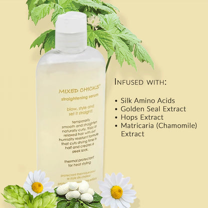 Mixed Chicks Straightening Serum – Thermal Protection, 4 fl oz / 120 ml