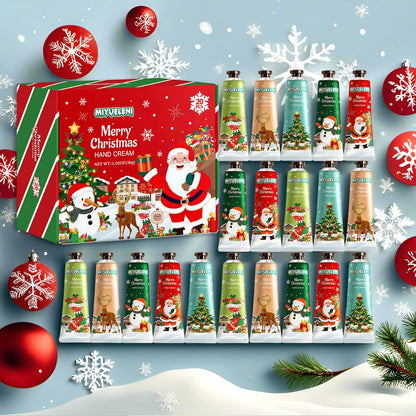 MIYUELENI 20-Pack Christmas Hand Lotion Set – Moisturizing Mini 30ml Gifts
