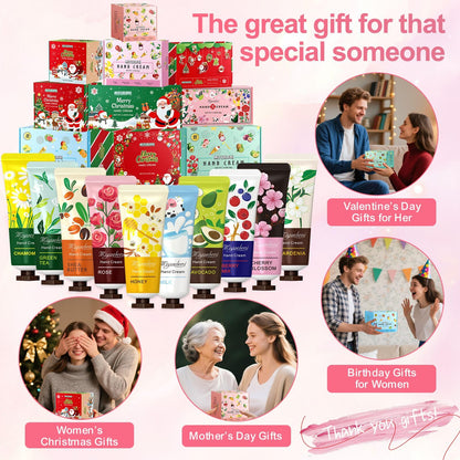 MIYUELENI 20-Pack Hand Cream Gift Set – Travel-Size Hydration for Dry Hands