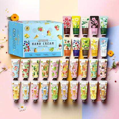 MIYUELENI 30-Pack Hand Cream Gift Set – 20ml Travel-Size Moisturizers for Dry Hands, Ideal Gifts