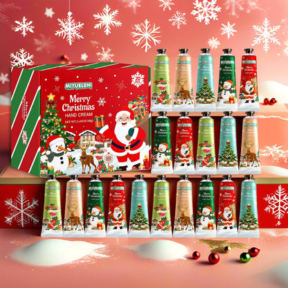 MIYUELENI 20-Pack Christmas Hand Lotion Set – Moisturizing Mini 30ml Gifts
