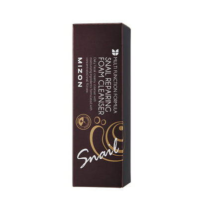 MIZON Snail Repairing Foam Cleanser – Gentle Cream-to-Foam Face Wash with Snail Mucin