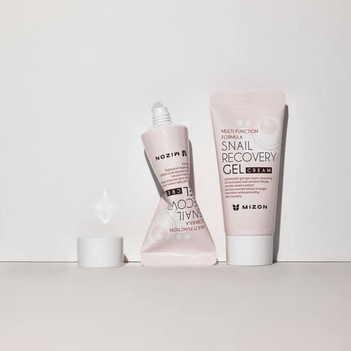 MIZON Snail Recovery Gel Cream Set – 2x45ml, Fragrance-Free Snail Mucin, Korean Skincare