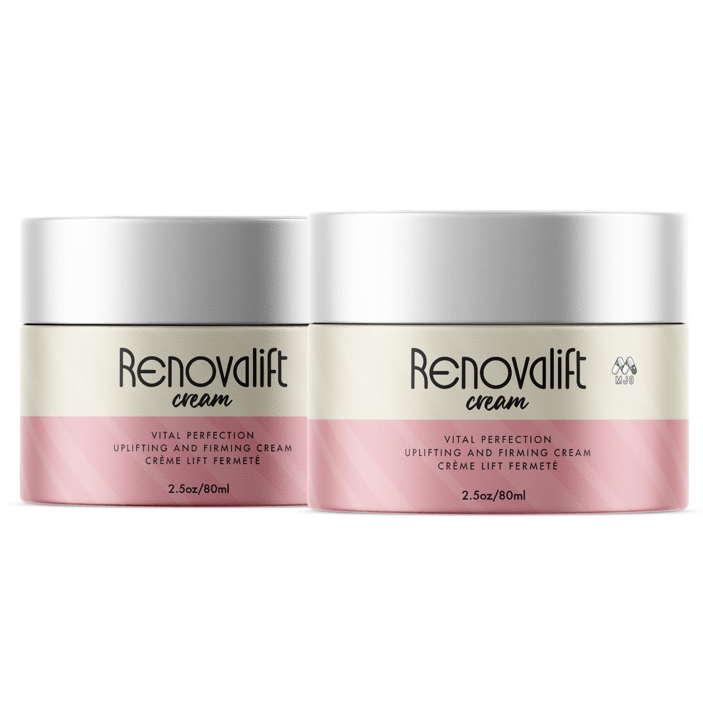 MJO Renovalift Face Cream – 2 Pack All-Natural Facial & Neck Moisturizer (5 oz)