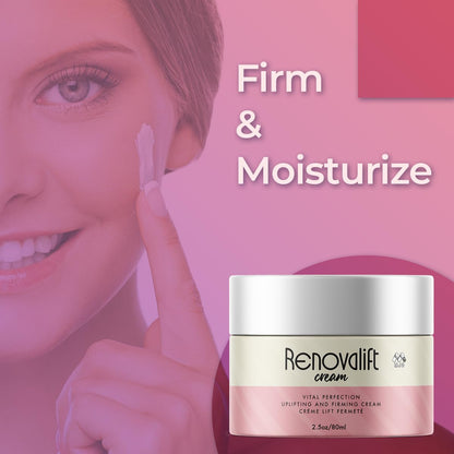 MJO Renovalift Face Cream – 2 Pack All-Natural Facial & Neck Moisturizer (5 oz)