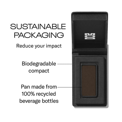 MOB Beauty Eyeshadow M32 Matte Gray Brown – Long-Wear, Vegan, Cruelty-Free, Refillable
