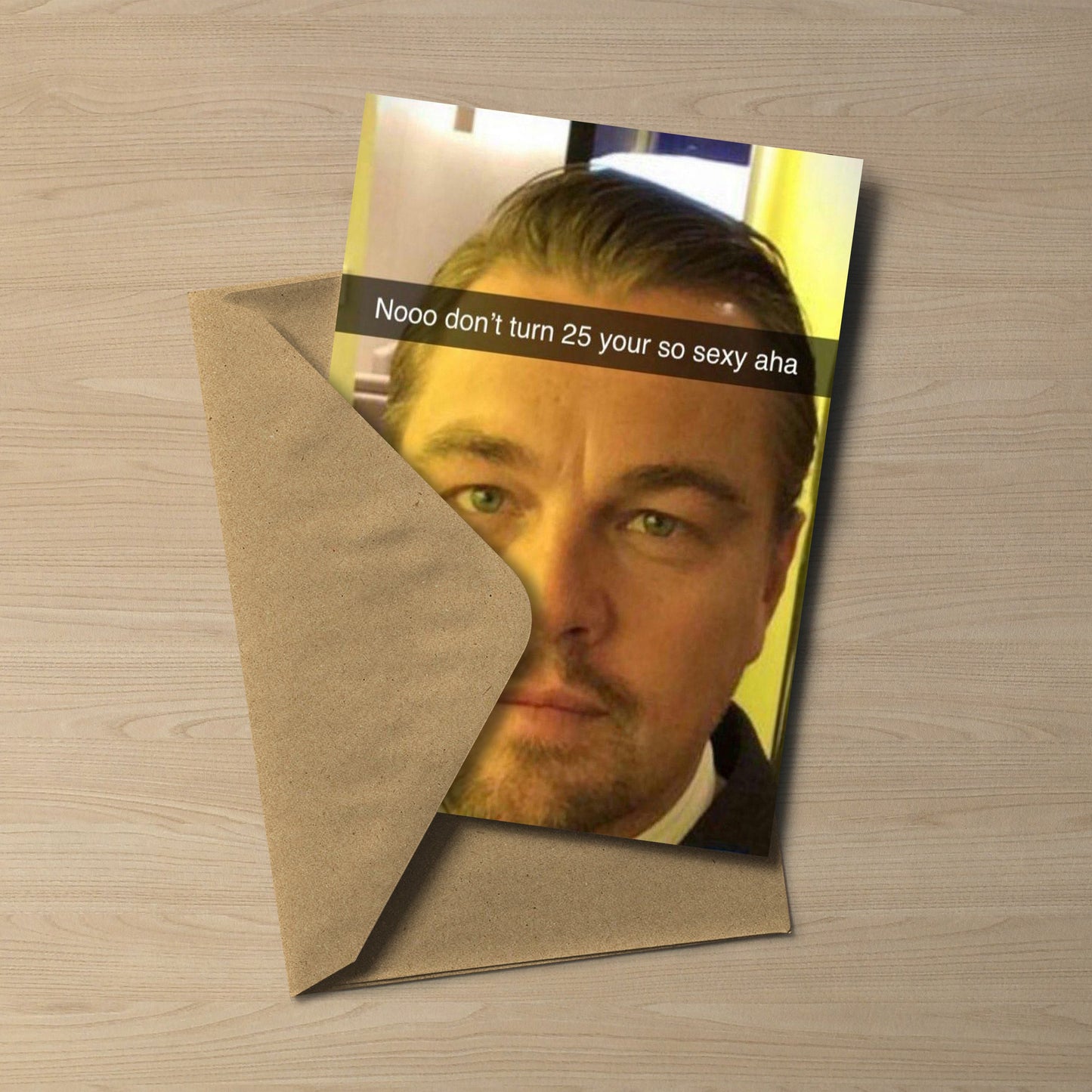 Leonardo DiCaprio 25th Birthday Card | Funny DiCaprio Meme