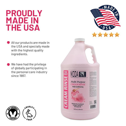 MODA Cream Rinse - Nourish, Detangle & Repair Hair with Keratin, Panthenol, Collagen & Vitamin E