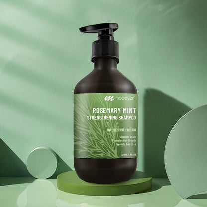 Modayeri Rosemary Mint Strengthening Shampoo with Biotin – Nourish & Strengthen Hair | 10.14 oz