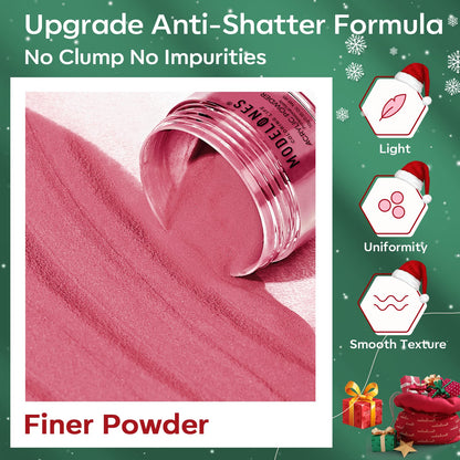 Modelones Christmas Colors Acrylic Powder Kit — 6 Festive Shades (No Lamp Needed)