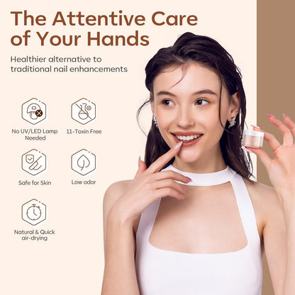 Modelones Acrylic Powder Kit – 6 Nude Colors for Everyday Nails (No Lamp)