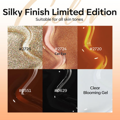 Modelones Gel Nail Polish Set – 6 Colors, Magnet & Liner Pen (Leopard Theme)