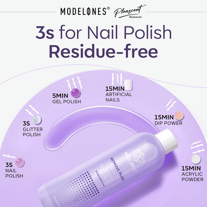 Modelones Acetone Nail Polish Remover with Jojoba Oil – 8 oz Lavender